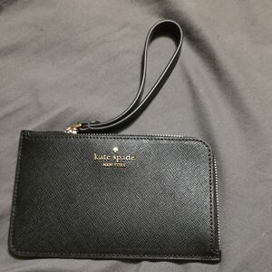 Kate Spade Classic Slim Bee Slim  Wristlet Black